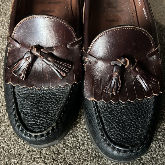 Allen Edmonds Mens Loafers NASHUA Tassel Kiltie Black Brown Leather - 10 D main image 4